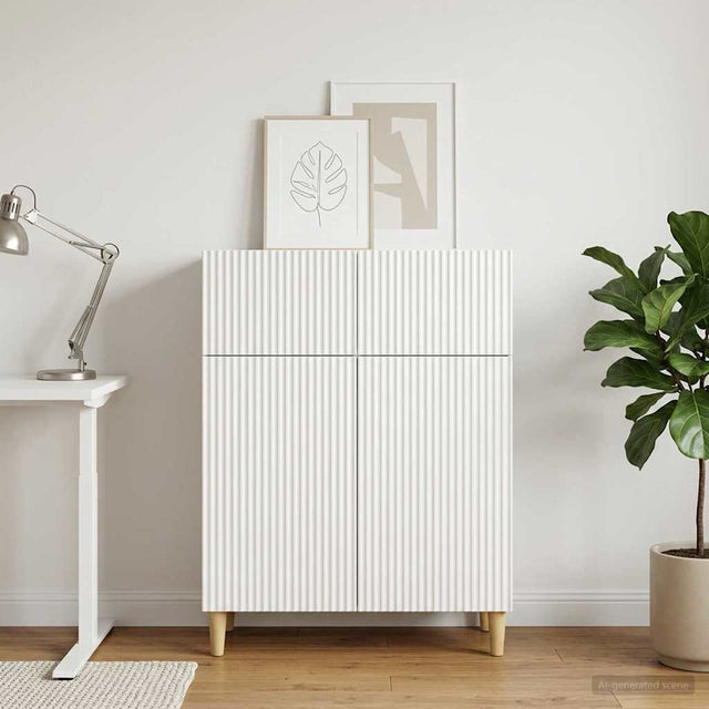 Vidaxl dressoir wit 66 x 34,5 x 90 cm bewerkt hout