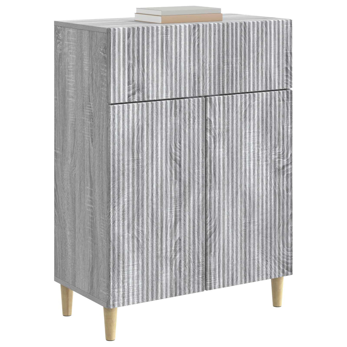 Vidaxl dressoir met lade grijs sonoma 66 x 34,5 x 90 cm bewerkt hout