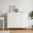 Vidaxl dressoir hoogglans wit 89 x 34,5 x 80 cm bewerkt hout