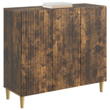 Vidaxl dressoir gerookt eiken 89 x 34,5 x 80 cm bewerkt hout