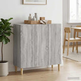 Vidaxl dressoir grijs sonoma 89 x 34,5 x 80 cm bewerkt hout