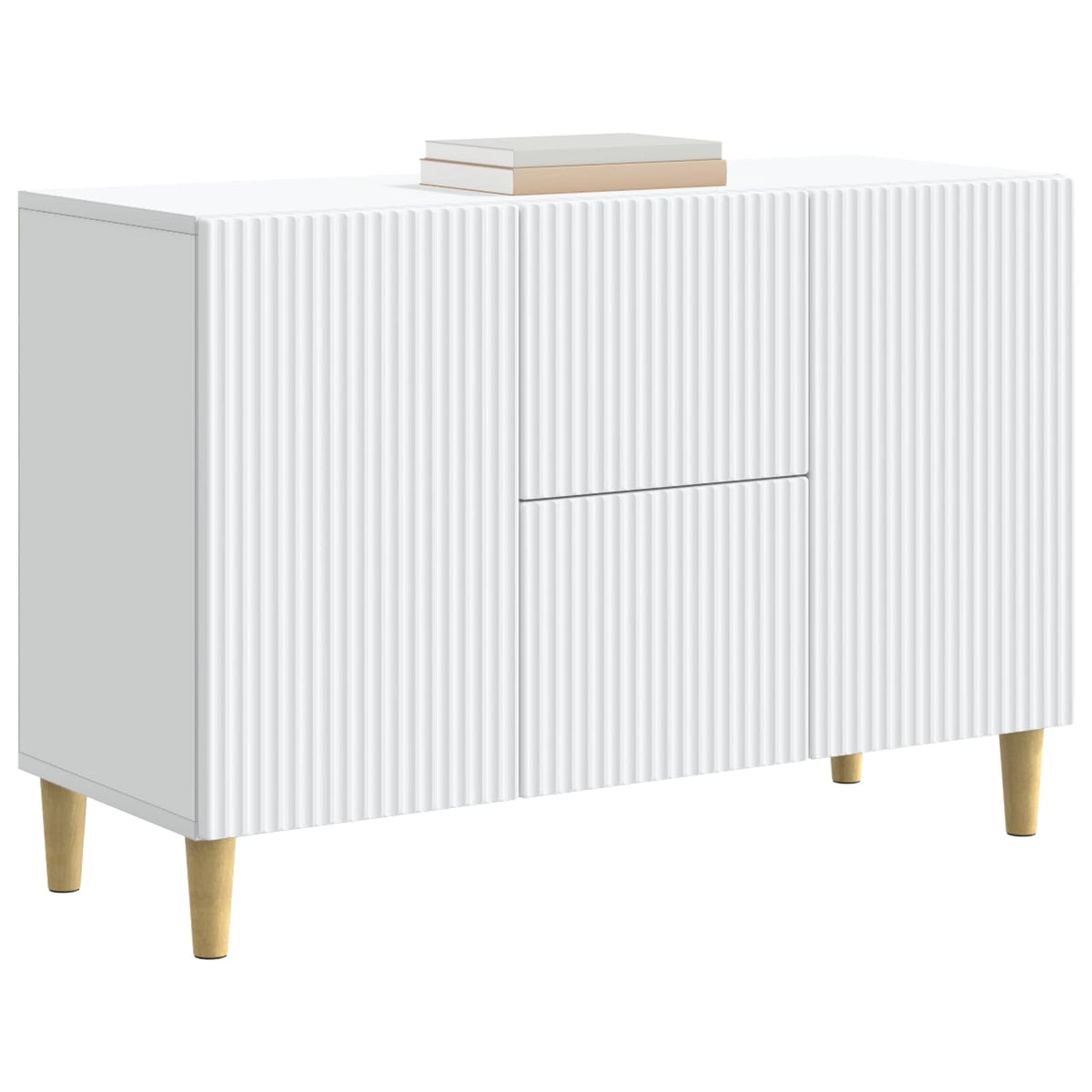 Vidaxl dressoir wit 89 x 34,5 x 60 cm bewerkt hout