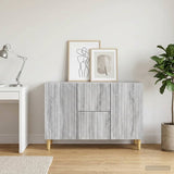 Vidaxl dressoir grijs sonoma 89 x 34,5 x 60 cm bewerkt hout
