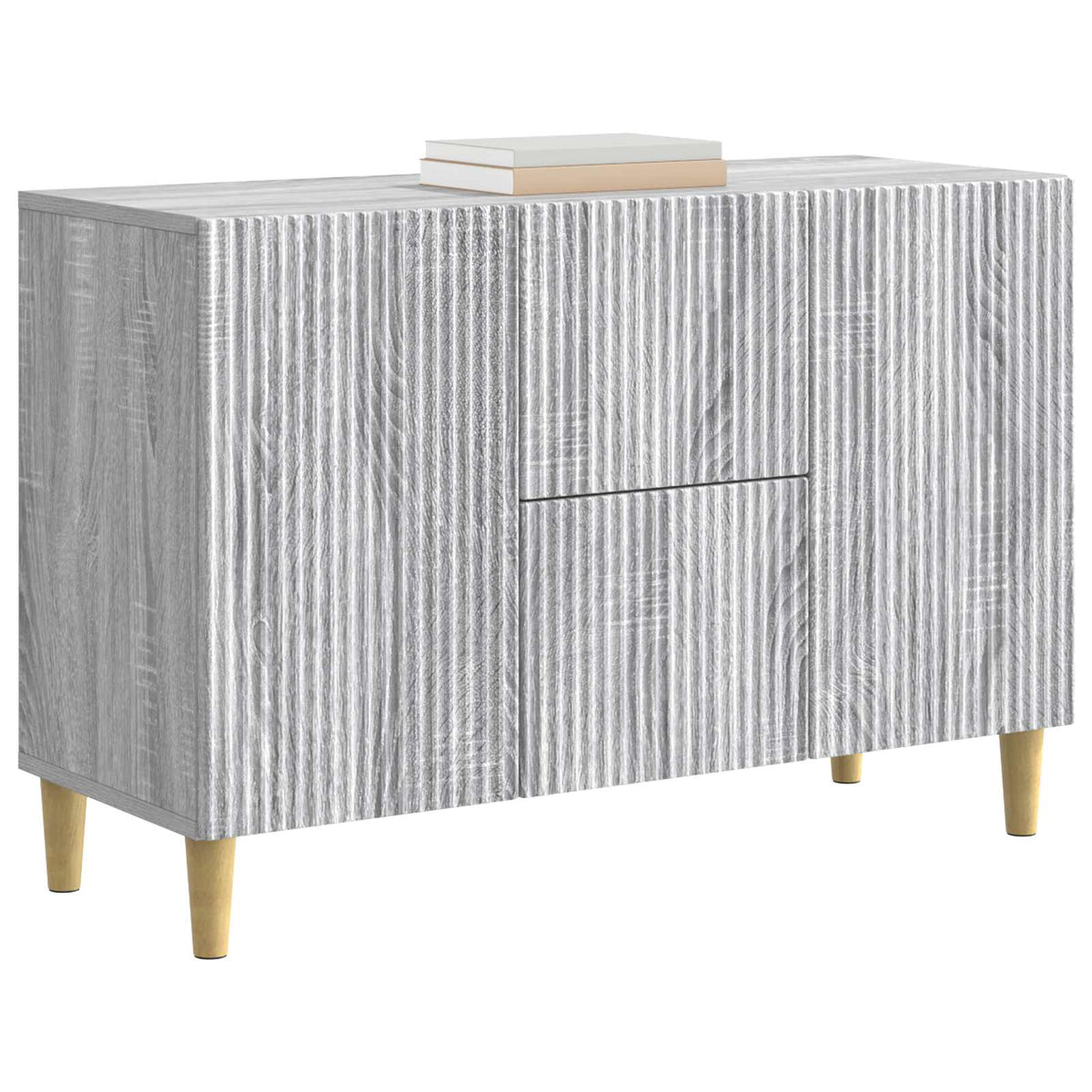 Vidaxl dressoir grijs sonoma 89 x 34,5 x 60 cm bewerkt hout