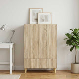 Vidaxl dressoir met lade sonoma eiken 66 x 34,5 x 95 cm bewerkt hout