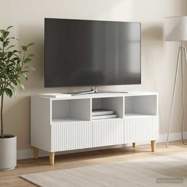 Vidaxl tv-kast met lade wit 102 x 34,5 x 50 cm bewerkt hout