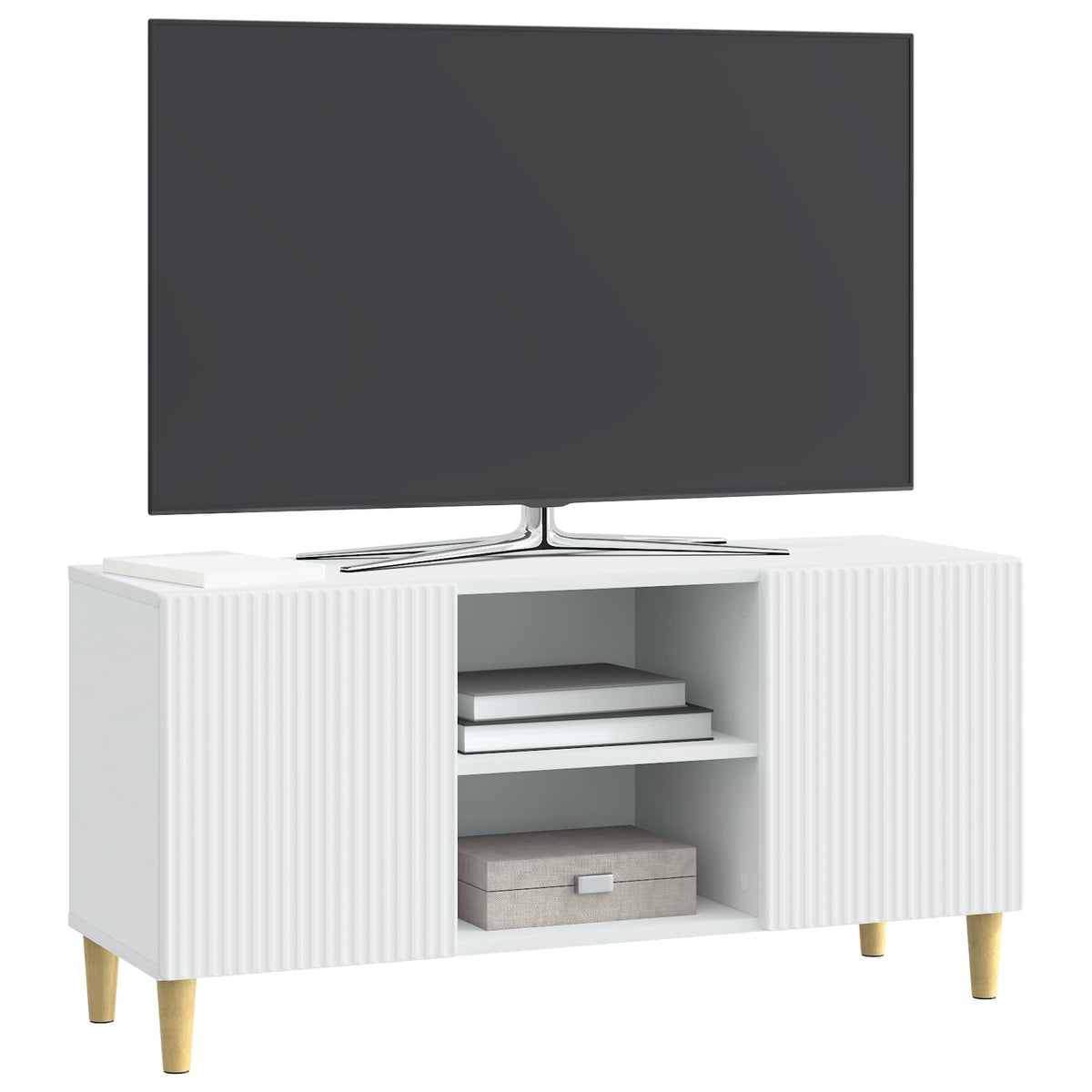 Vidaxl tv-kast wit 102 x 34,5 x 50 cm bewerkt hout