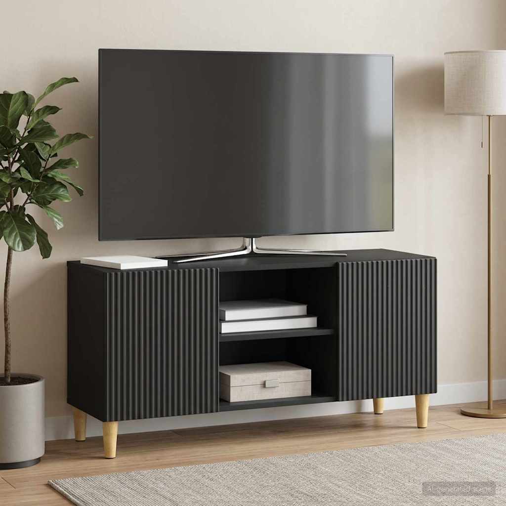 Vidaxl tv-kast 102 x 34,5 x 50 cm zwart bewerkt hout