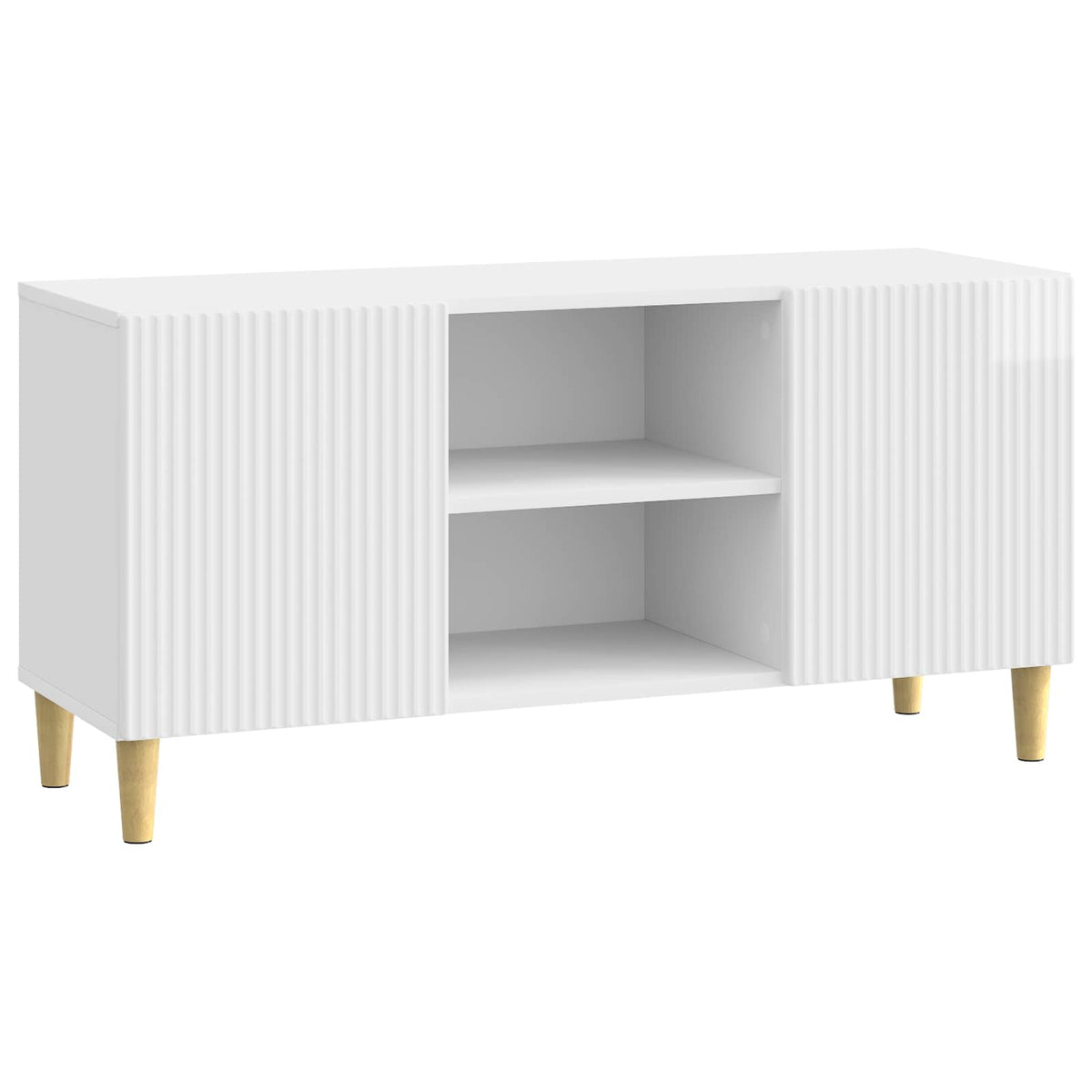 Vidaxl tv-kast 102 x 34,5 x 50 cm hoogglans wit bewerkt hout