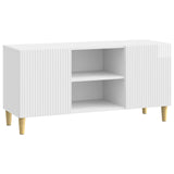 Vidaxl tv-kast 102 x 34,5 x 50 cm hoogglans wit bewerkt hout