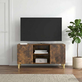 Vidaxl tv-kast 102 x 34,5 x 50 cm gerookt eiken bewerkt hout