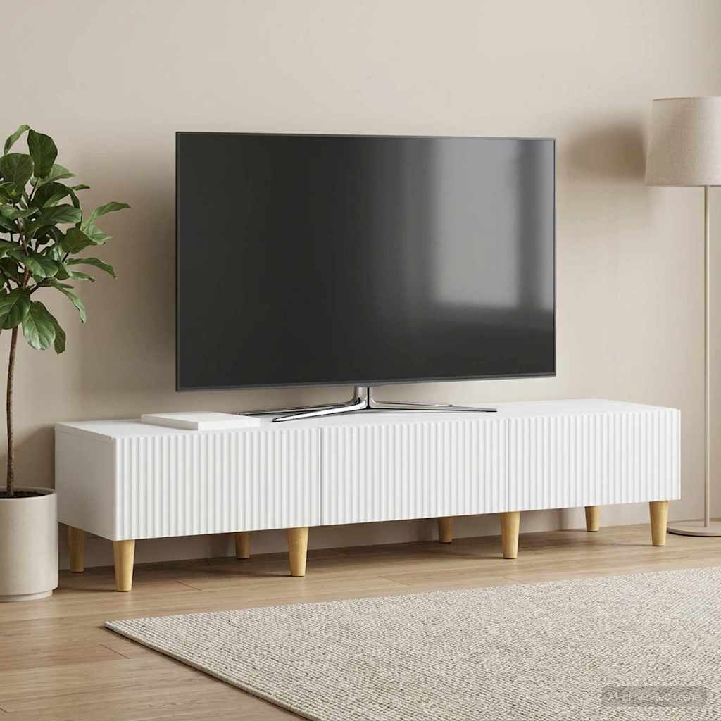 Vidaxl tv-kast met lade wit 147 x 34,5 x 30 cm bewerkt hout