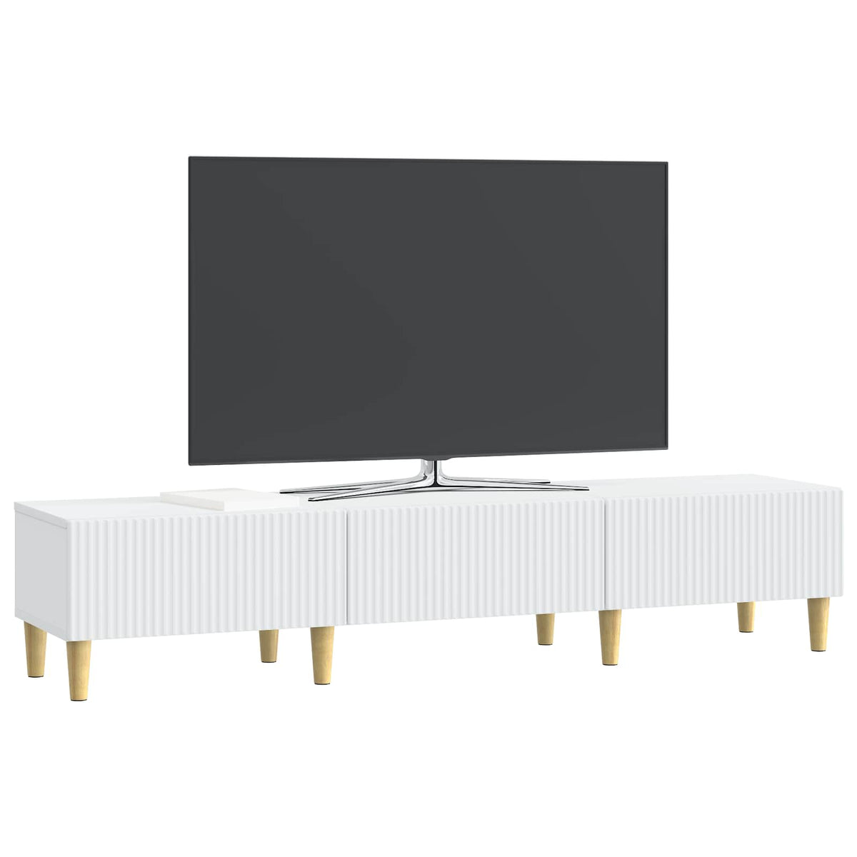 Vidaxl tv-kast met lade wit 147 x 34,5 x 30 cm bewerkt hout