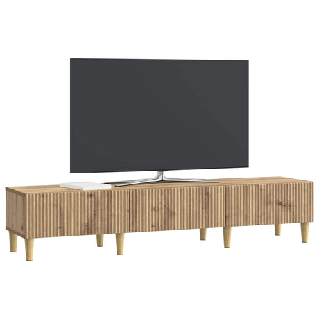 Vidaxl tv-kast 147 x 34,5 x 30 cm artisanaal eiken bewerkt hout