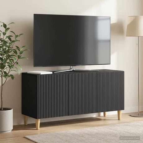 Vidaxl tv-kast 99 x 34,5 x 50 cm zwart bewerkt hout
