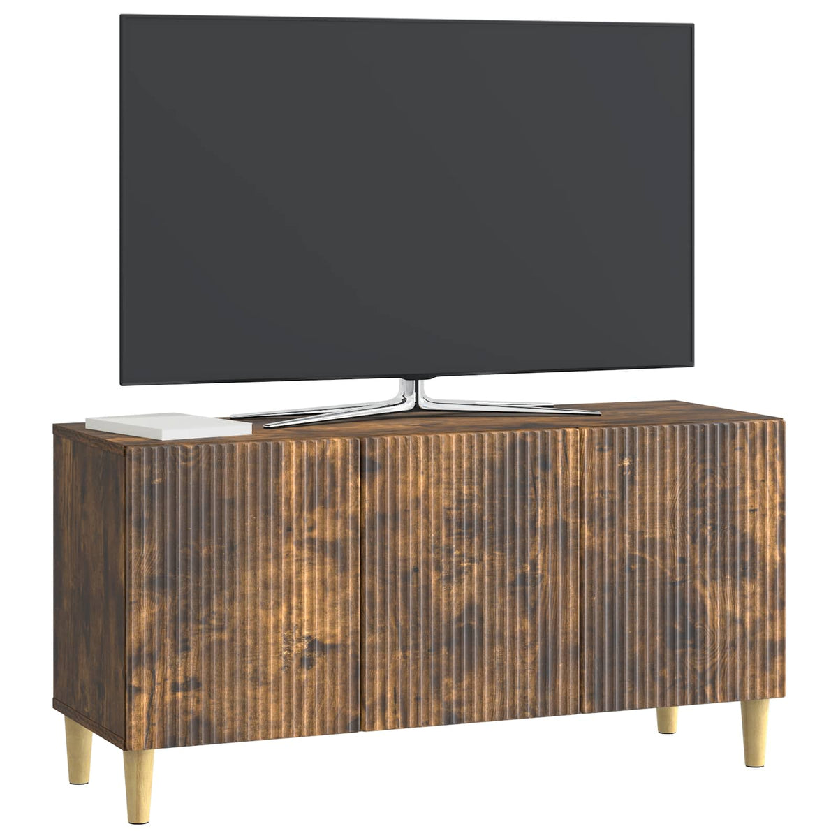 Vidaxl tv-kast 99 x 34,5 x 50 cm gerookt eiken bewerkt hout