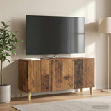 Vidaxl tv-kast 99 x 34,5 x 50 cm oud hout bewerkt hout