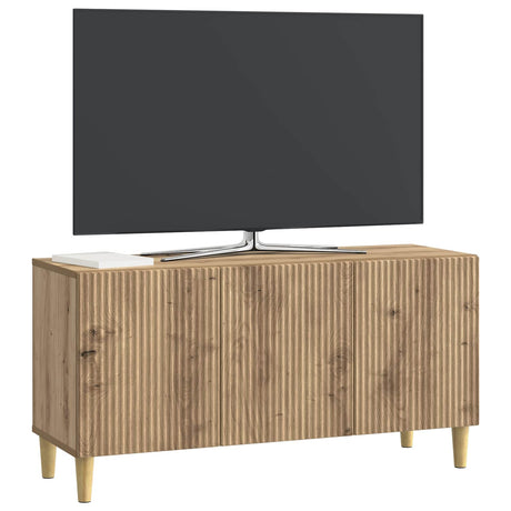 Vidaxl tv-kast 99 x 34,5 x 50 cm artisanaal eiken bewerkt hout