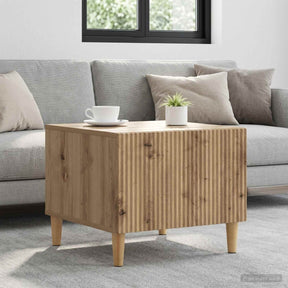 Vidaxl salontafel artisanaal eiken 49 x 50 x 40 cm bewerkt hout