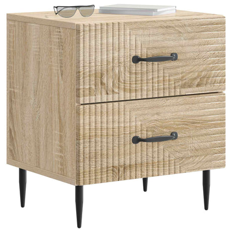Vidaxl nachtkastje sonoma eiken 43 x 34,5 x 47,5 cm bewerkt hout
