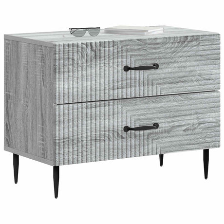 Vidaxl nachtkastje grijs sonoma 62 x 34,5 x 47,5 cm bewerkt hout