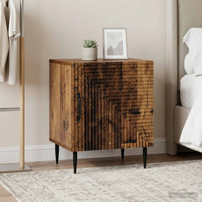 Vidaxl nachtkastje 2 st oud hout 43 x 34,5 x 50 cm bewerkt hout