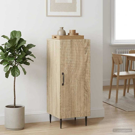 Vidaxl dressoir sonoma eiken 33 x 34,5 x 89,5 cm bewerkt hout