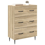 Vidaxl ladenkast sonoma eiken 66 x 34,5 x 89,5 cm bewerkt hout