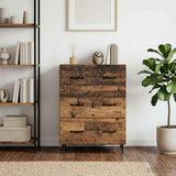 Vidaxl ladenkast oud hout 66 x 34,5 x 89,5 cm bewerkt hout