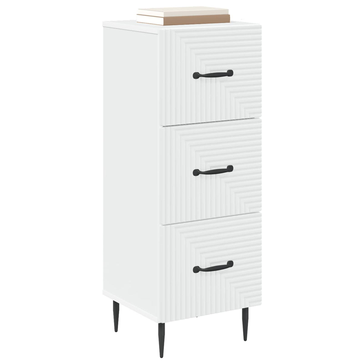Vidaxl ladenkast wit 33 x 34,5 x 89,5 cm bewerkt hout