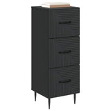 Vidaxl ladenkast zwart 33 x 34,5 x 89,5 cm bewerkt hout