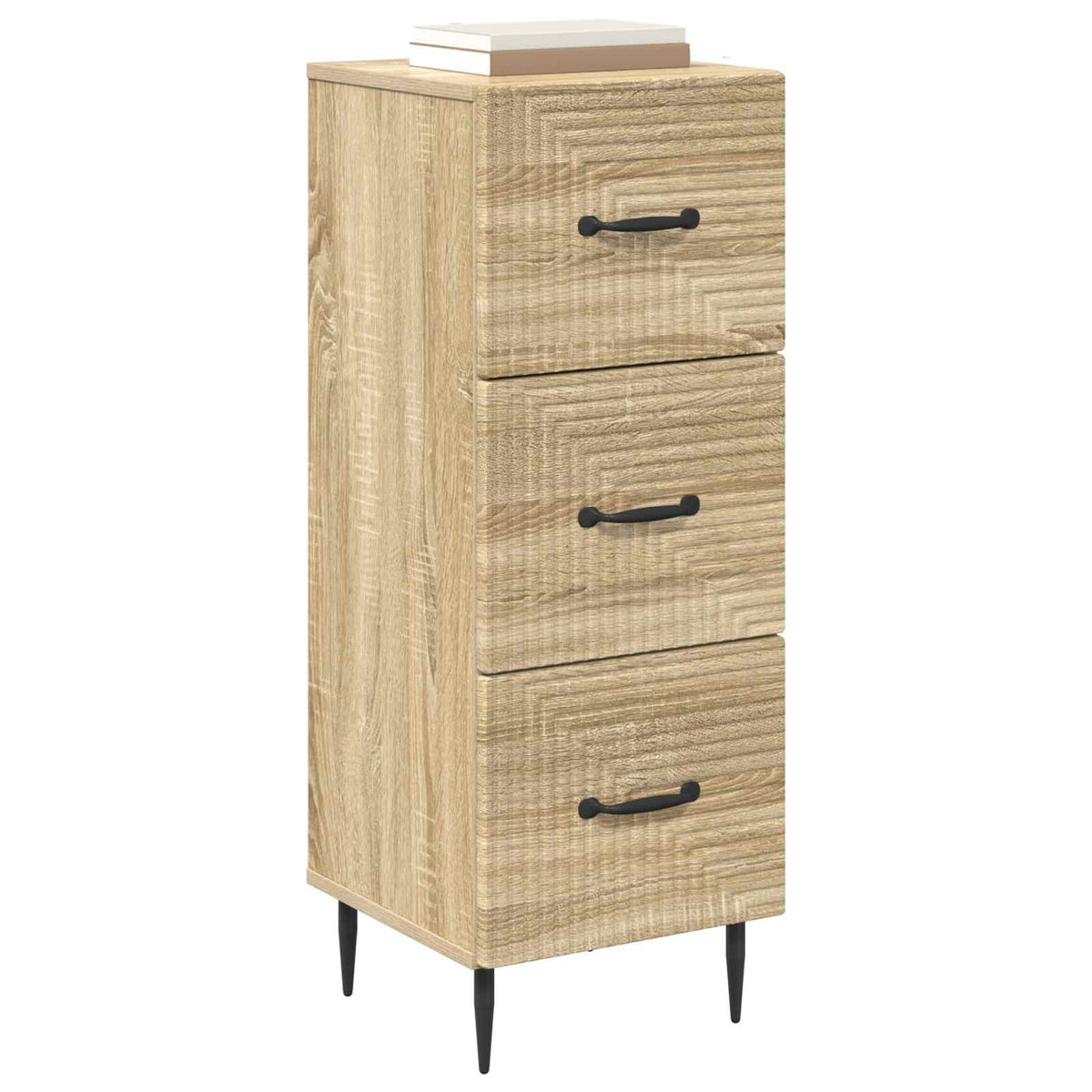 Vidaxl ladenkast sonoma eiken 33 x 34,5 x 89,5 cm bewerkt hout