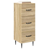 Vidaxl ladenkast sonoma eiken 33 x 34,5 x 89,5 cm bewerkt hout