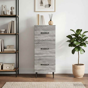 Vidaxl ladenkast grijs sonoma 33 x 34,5 x 89,5 cm bewerkt hout