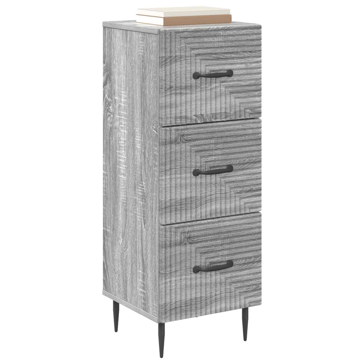 Vidaxl ladenkast grijs sonoma 33 x 34,5 x 89,5 cm bewerkt hout