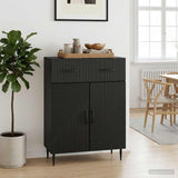 Vidaxl dressoir zwart 66 x 34,5 x 89,5 cm bewerkt hout