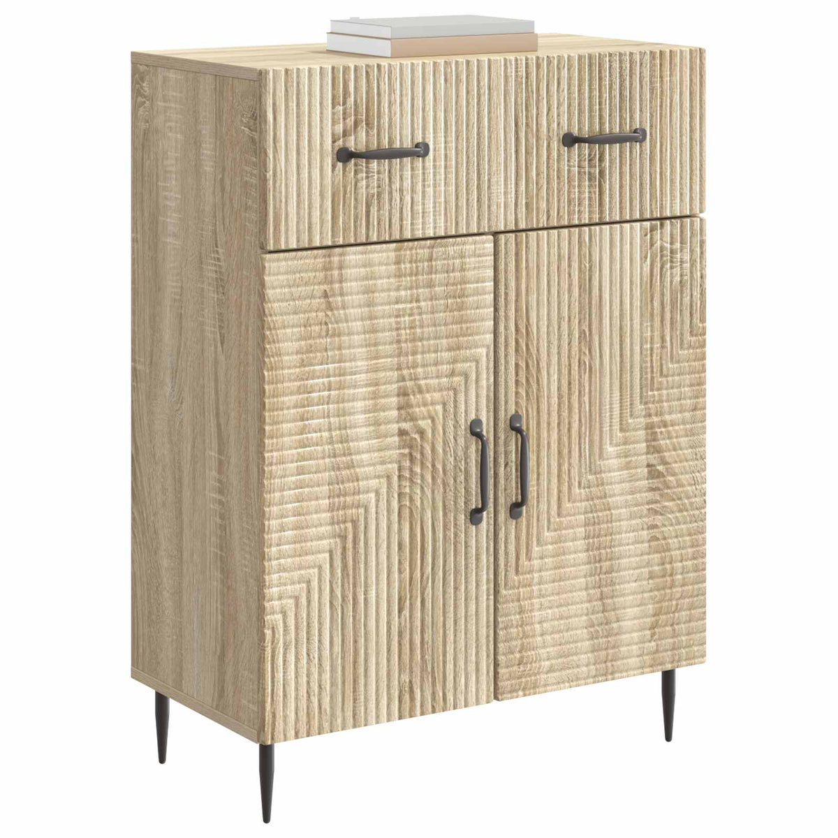 Vidaxl dressoir sonoma eiken 66 x 34,5 x 89,5 cm bewerkt hout