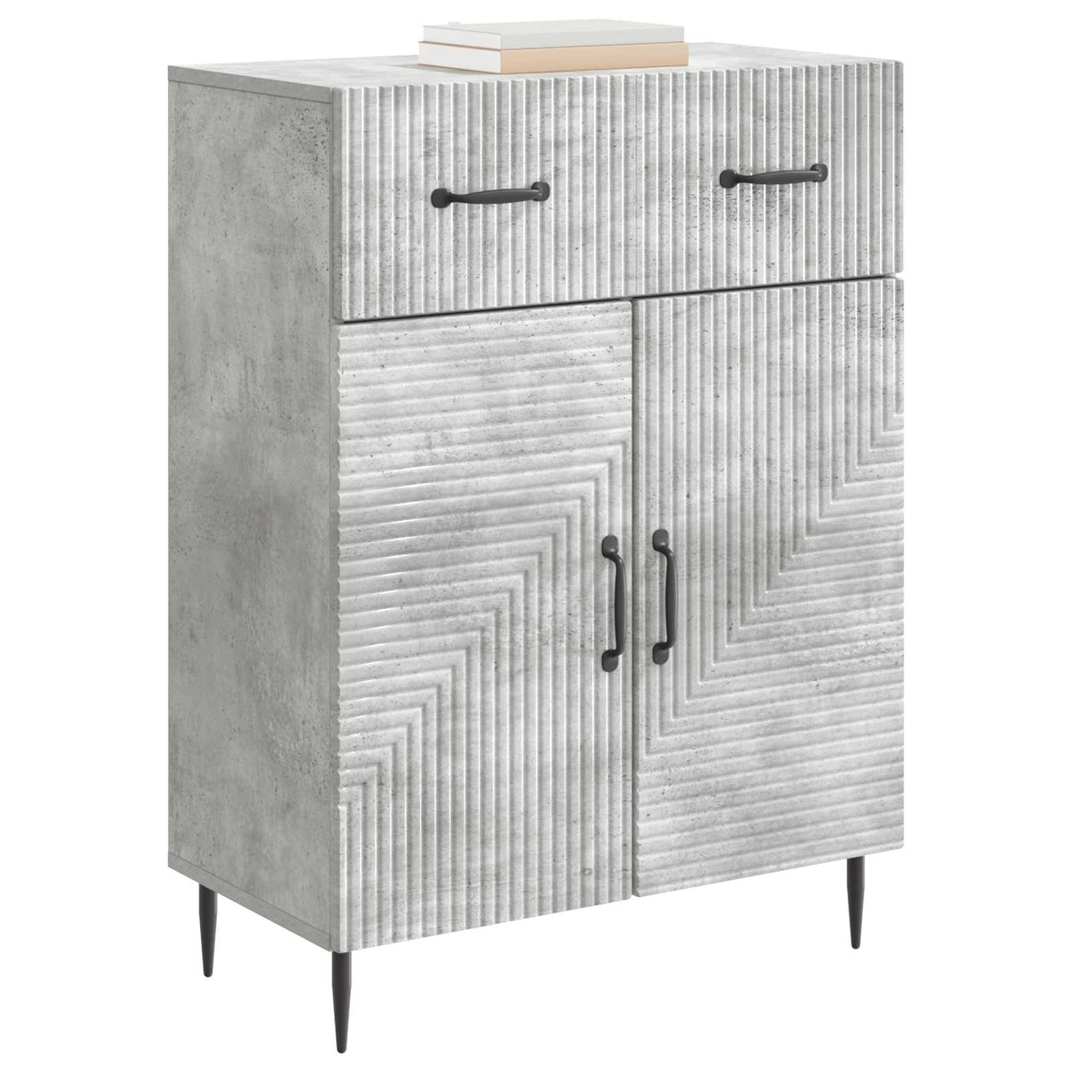 Vidaxl dressoir betongrijs 66 x 34,5 x 89,5 cm bewerkt hout