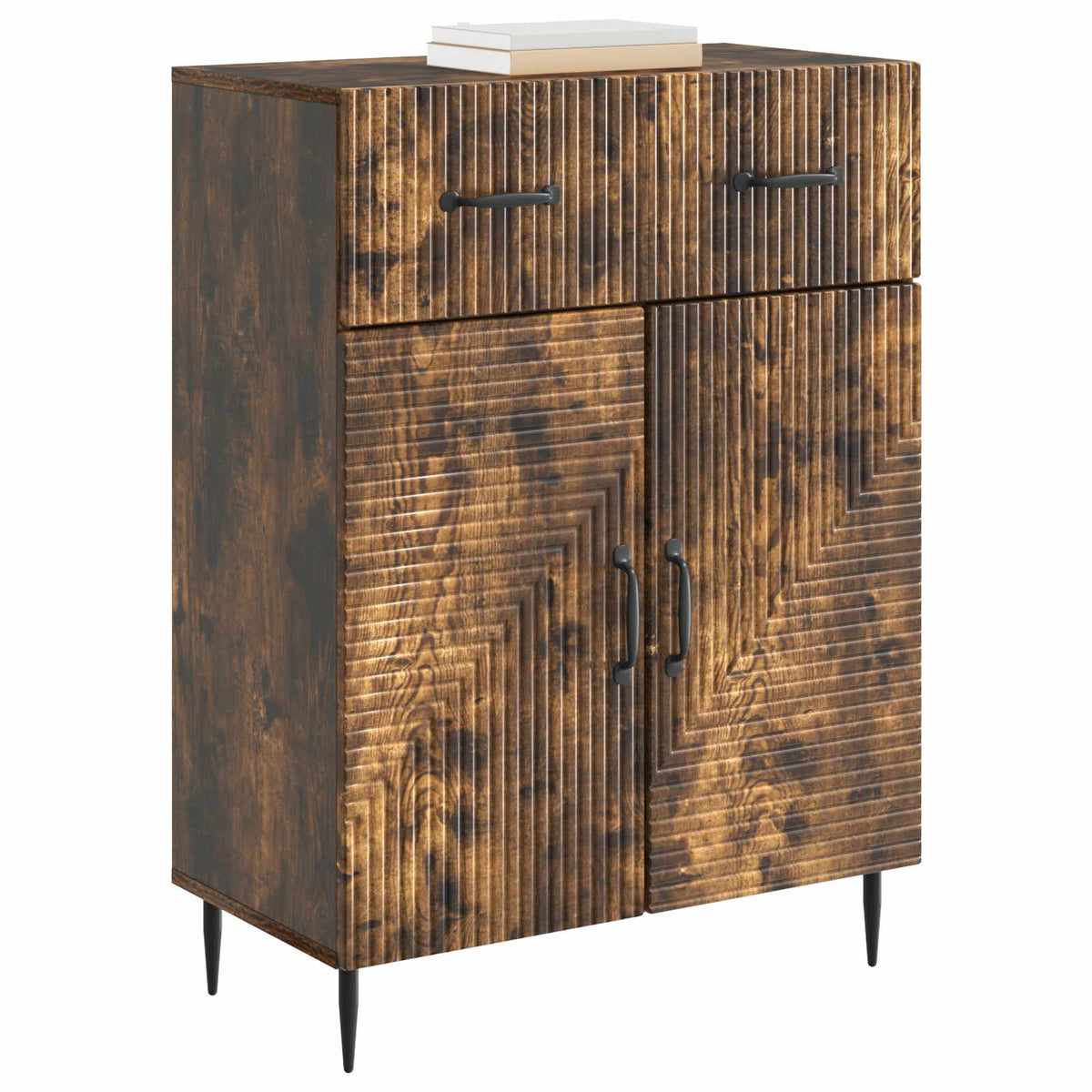 Vidaxl dressoir gerookt eiken 66 x 34,5 x 89,5 cm bewerkt hout
