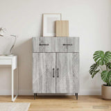 Vidaxl dressoir grijs sonoma 66 x 34,5 x 89,5 cm bewerkt hout