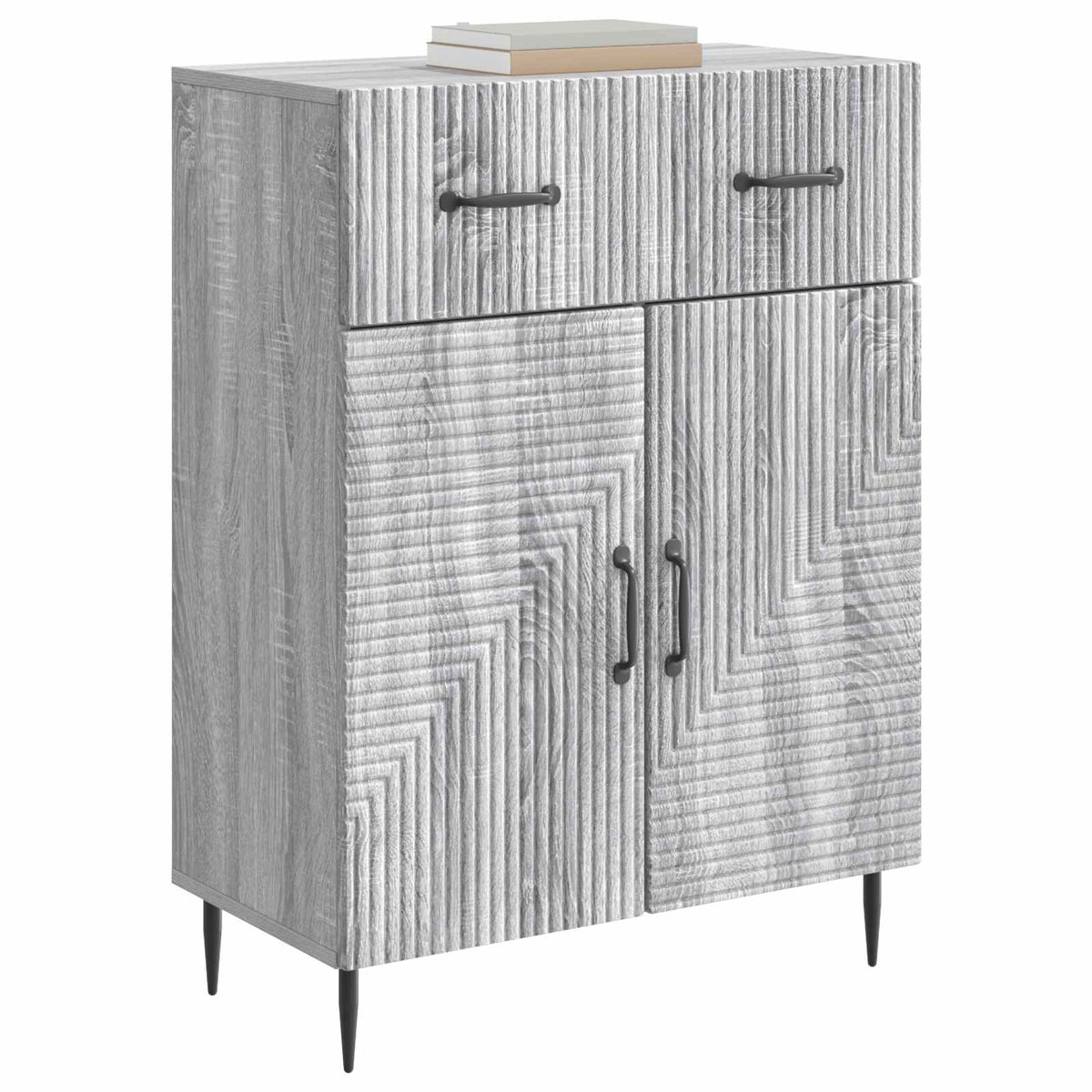 Vidaxl dressoir grijs sonoma 66 x 34,5 x 89,5 cm bewerkt hout