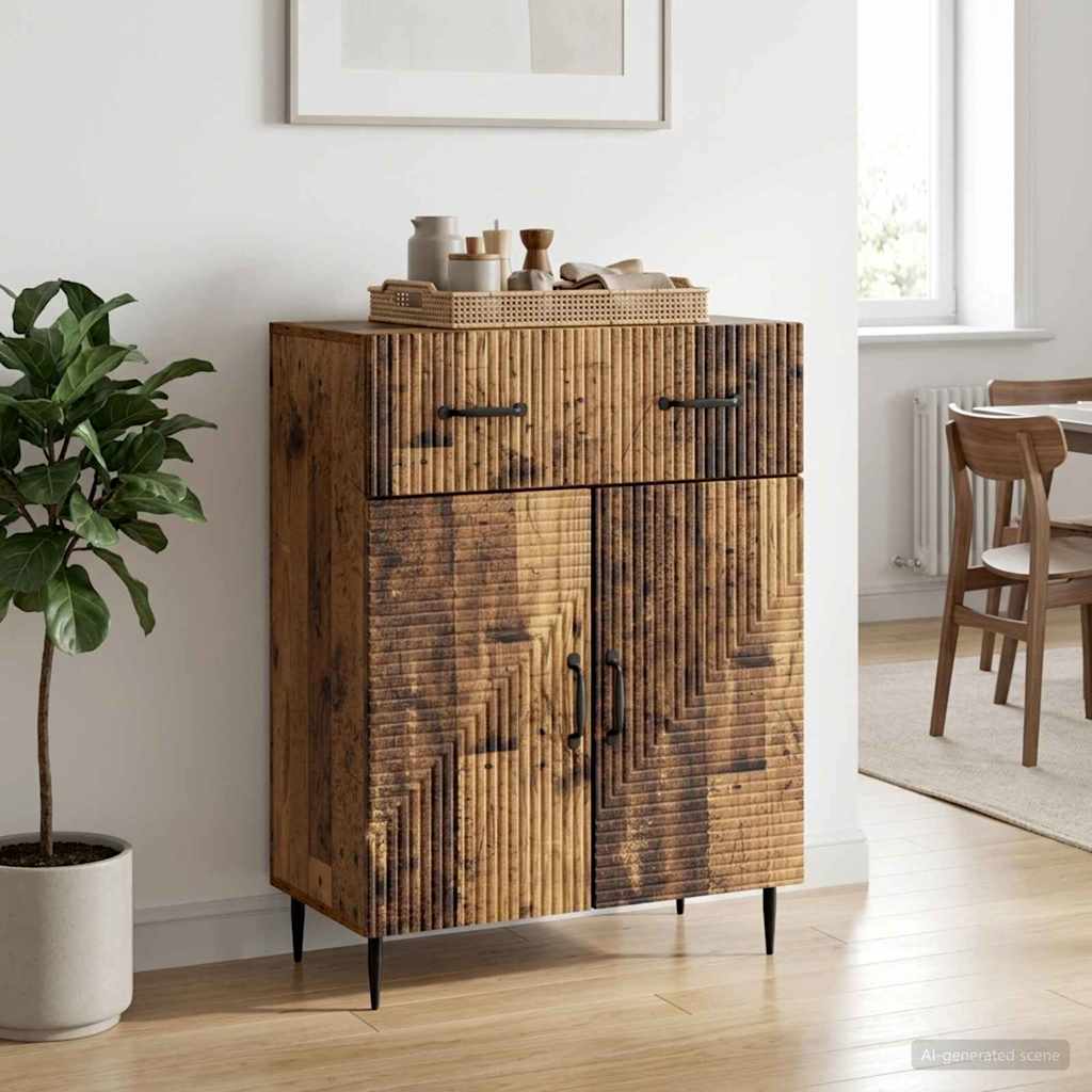 Vidaxl dressoir oud hout 66 x 34,5 x 89,5 cm bewerkt hout