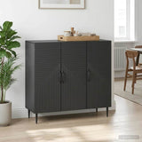 Vidaxl dressoir zwart 89 x 34,5 x 80 cm bewerkt hout