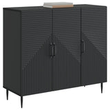 Vidaxl dressoir zwart 89 x 34,5 x 80 cm bewerkt hout