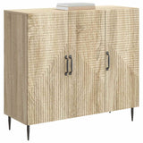 Vidaxl dressoir sonoma eiken 89 x 34,5 x 80 cm bewerkt hout