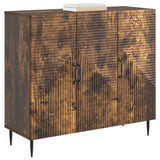 Vidaxl dressoir gerookt eiken 89 x 34,5 x 80 cm bewerkt hout