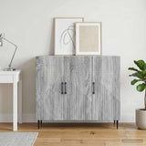 Vidaxl dressoir grijs sonoma 89 x 34,5 x 80 cm bewerkt hout