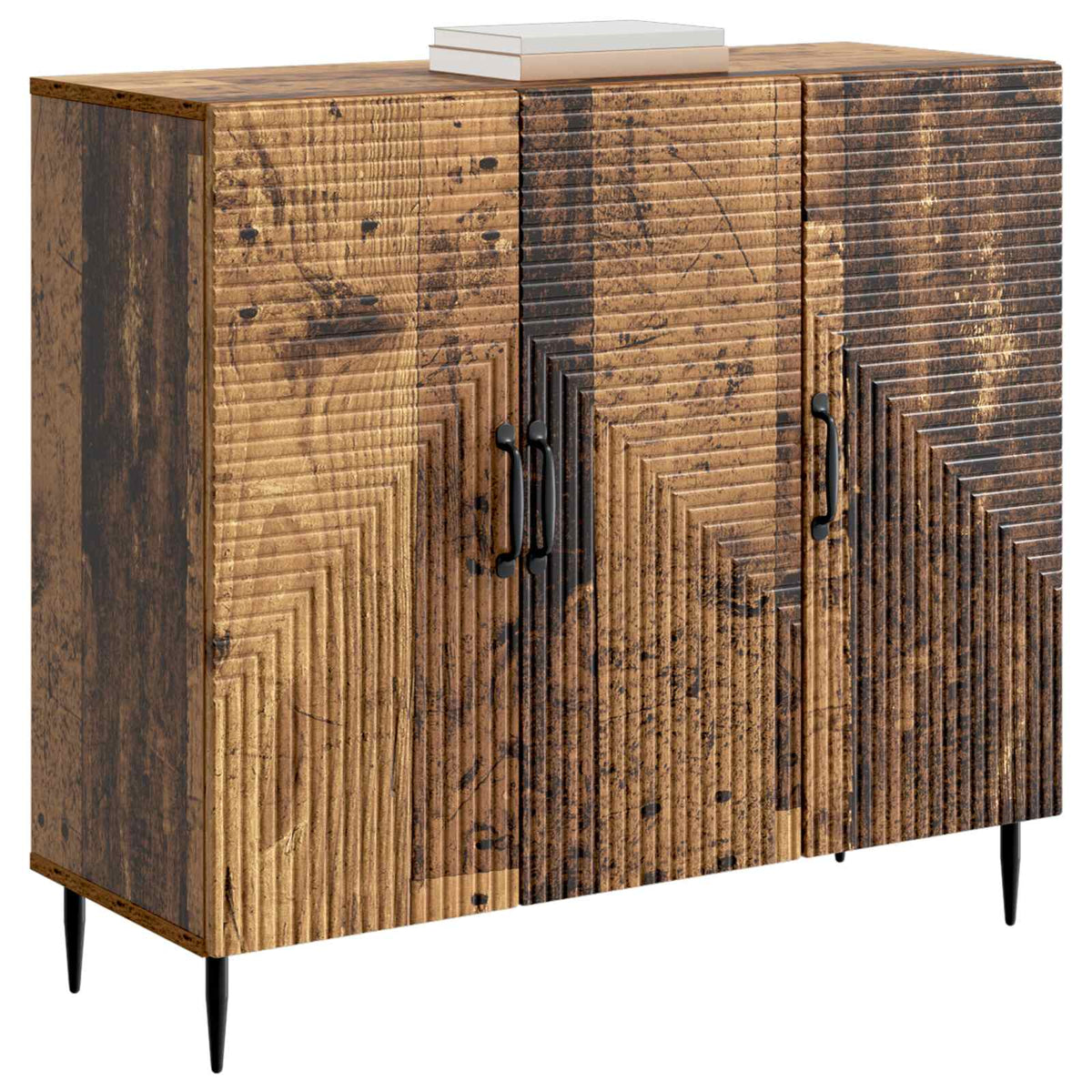Vidaxl dressoir oud hout 89 x 34,5 x 80 cm bewerkt hout
