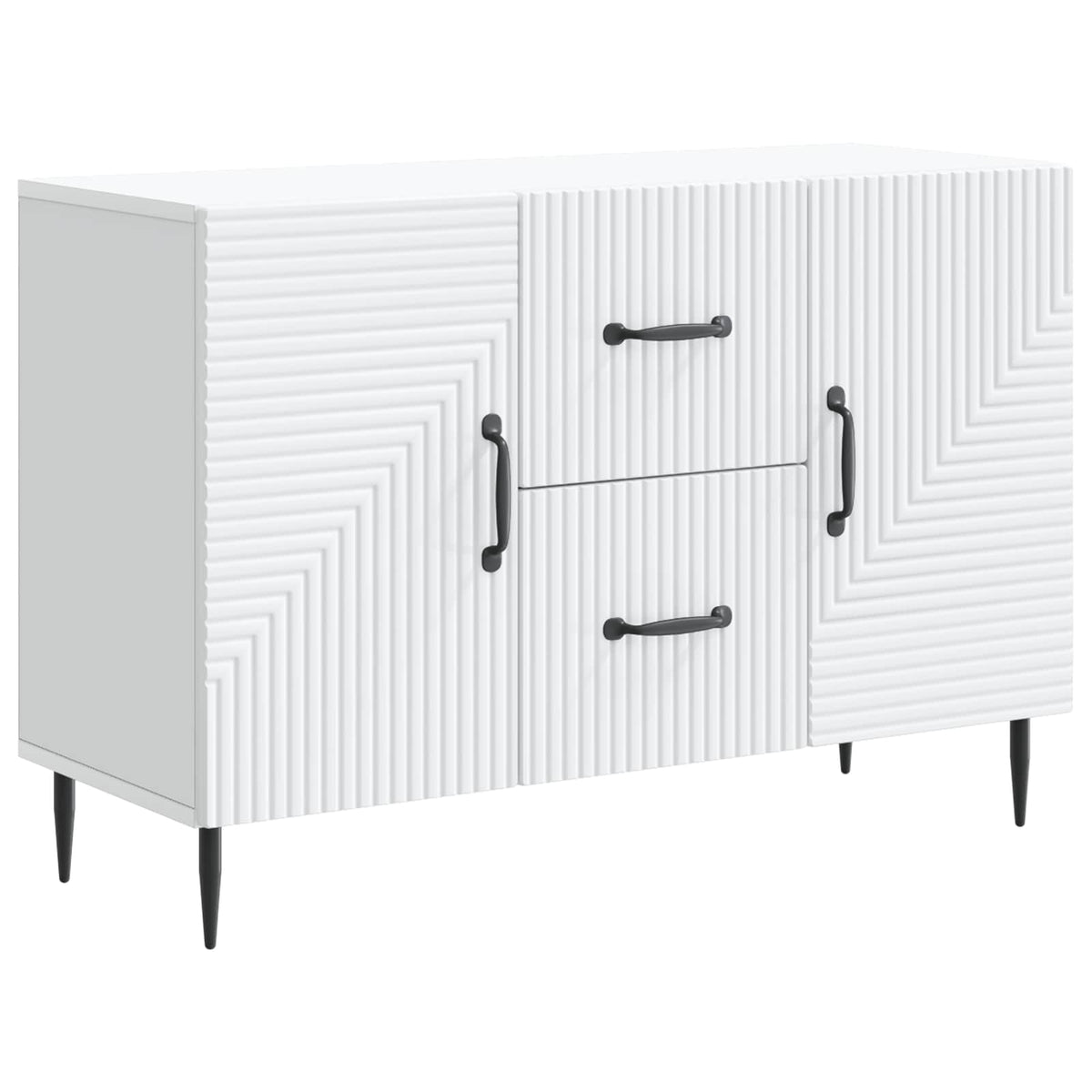 Vidaxl dressoir wit 89 x 34,5 x 60 cm bewerkt hout