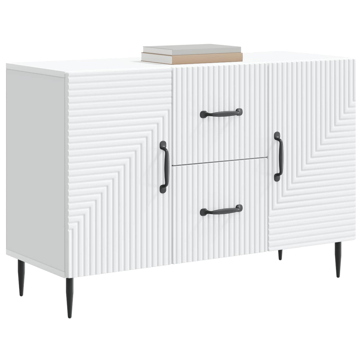 Vidaxl dressoir wit 89 x 34,5 x 60 cm bewerkt hout